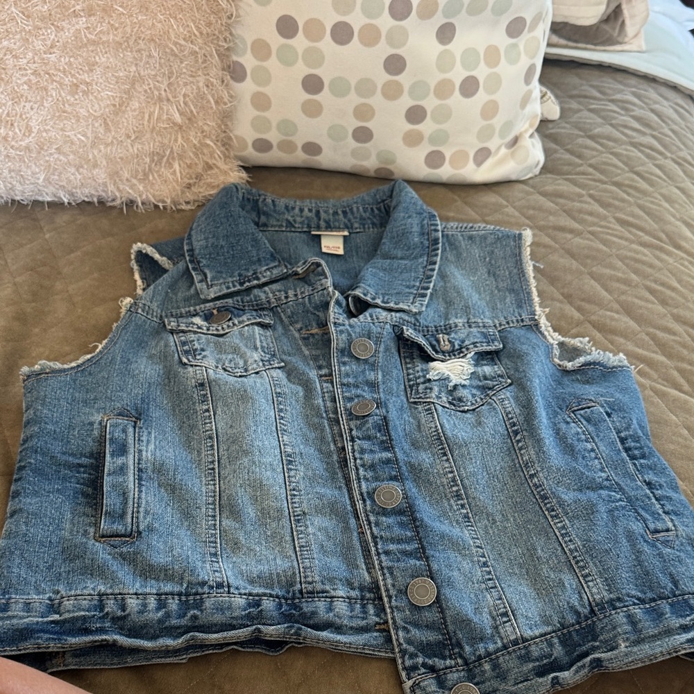 Mossimo Supply Co. Blue Denim Vest